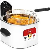 Frifri 1528, Fritteuse, 4 l, Einzelbild, Grau, Weiß, Scrollleiste, Eigenständig