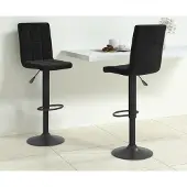 vidaXL "im Angebot" Barhocker 2 Stk. Schwarz Samt - Barhocker CC13130