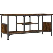 vidaXL TV-Schrank Räuchereiche 100x35x45 cm Holzwerkstoff & Eisen