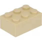 LEGO 2x3 Stein 3002 - 250 Stück Beige