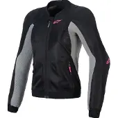 Alpinestars Stella Troop-Air Pro Damen Protektorenjacke, schwarz/grau/pink, M