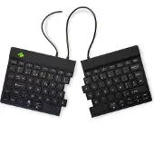 R-Go Tools R-Go Split Ergonomische Tastatur, AZERTY (BE), schwarz, drahtgebundenen - Tastatur - AZERTY - Belgien - Schwarz