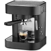 Trisa Espresso Perfetto - Espressomaschine - 1,5 l - Kaffeepad - Gemahlener Kaffee - 1275 W - Schwarz - Edelstahl