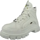 Buffalo Aspha NC Mid Frauen Schnürung klobige Sohle Vegan Turnschuhe Weiß – undefined / Weiß
