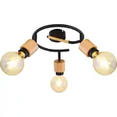 Globo Lighting Strahler Metall schwarz matt, 3x E27