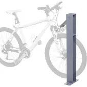 Mendler Fahrradbügel MCW-G20, Fahrradständer Anlehnbügel, verzinkter Stahl Outdoor-pulverbeschichtet 96x24x10cm grau