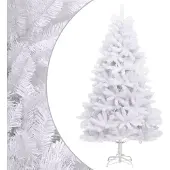 Syfax Künstlicher Weihnachtsbaum Klappbar mit Ständer Weiß 240 cm