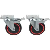 Ks Tools RACINGline Lenkrollensatz, mit Roll- und Drehbremse, inkl. Schrauben - 826.9505