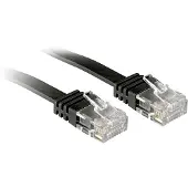 Lindy 47525, 10 m, Cat6, U/UTP (UTP), RJ-45, RJ-45, Schwarz