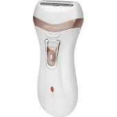 ProfiCare Epilierer PC-LBS 3002 3in1, Lady Shaver und Hornhautentferner in Einem, Akkubetrieben, mit praktischer Aufbewahrungstasche, weiß-champagner