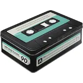Nostalgic Art Vorratsdose Retro Cassette, aus Metall, 2,5 Liter, mit Motiv