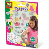 SES Creative 14673 Märchen Tattoos für Kinder Hautfreundliche Metallische Tattoos, Mehrfarbig, Kinder, Junge/Mädchen, 3 Jahr(e), 12 Jahr(e), Niederlande