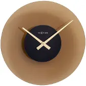 Nextime Wanduhr Float Ø 40 cm, Braun