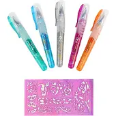 Toi-Toys 45622A - 5 Tattoo Gelstifte Glitzerstifte Malen