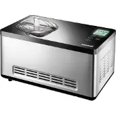 Unold 48845 Eismaschine Gusto - mit selbstkühlendem Kompressor, 180 W, 2 L Volumen, elegantes Edelstahlgehäuse, LCD-Display