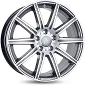 KESKIN 18 Zoll KESKIN KT16 5x112 ET45 Alufelgen PALLADIUM FRONT POLISH