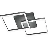 FABAS LUCE BARD moderne LED-Deckenleuchte 39W Anthrazit 3394-22-282