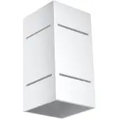 Sollux Wandleuchte BLOCCO weiß 1xG9 8W Aluminium 20x12x10cm