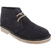 Roamers Uni Desert-Boots / Schnürschuhe / Halbschuhe, Wildleder DF112 (45,5 EU) (Schwarz)