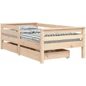 Syfax Kinderbett mit Schubladen 70x140 cm Massivholz Kiefer