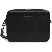 LANCASTER PARIS Umhängetasche für Herren, Leder, Modell Delphino Lucas, Schwarz