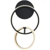 Zuma Line LED-Wandleuchte 950 lm 3000+4000+6000K Schwarz, Gold RANDO 20002W-GD