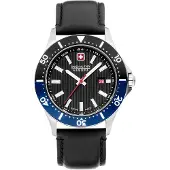 Swiss Military Hanowa Herrenuhr Quarzuhr schwarz / silber onesize Herren 42 SMWGB2100606, SMWGB2100611