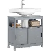 SoBuy FRG128-II-SG Waschbeckenunterschrank Badmöbel Badezimmerschrank Waschtisch Unterschrank