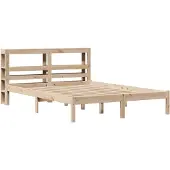 Syfax Massivholzbett ohne Matratze 150x200 cm Kiefernholz