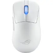 Asus ROG Keris II Ace Wireless AimPoint White, rechts, Optisch, RF Wireless + Bluetooth + USB Type-A, 42000 DPI, Weiß