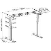 Logilink Schreibtischgestell elektrisch höhenverstellbar 11117833