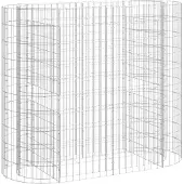 Syfax Gabionen-Hochbeet Verzinktes Eisen 120x50x100 cm
