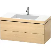 Duravit Waschtischunterbau L-CUBE m WT Vero Air 500x1000x480mm 1 HL medi E 1 Hahnloch mediterrane eiche