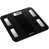 Oromed ORO-SCALE BLUETOOTH BLACK, Elektronische Personenwaage, 180 kg, 100 g, Schwarz, kg, Quadratisch