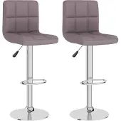 vidaXL Barhocker 2 Stk. Taupe Stoff