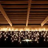 Mojawo 120er LED Lichtervorhang Innen und Außen warmweiß