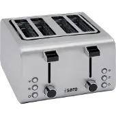 Saro ARIS 4, 4 Scheibe(n), Edelstahl, Edelstahl, Niveau, Drehregler, 1600 W, 230 V