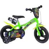 Dino Bikes Dino Kinderfahrräder Jungen Ninja Turtles 12 Zoll 23 cm Jungen Über Treppen Grün