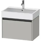 Duravit Ketho.2 Wastafelonderkast 68,4x46x44 cm Mat Betongrijs