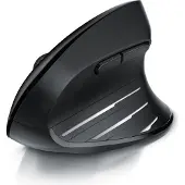 CSL ergonomische Maus, Funk, Vertikal, optisch, kabellos, 2,4Ghz & Bluetooth, Armschonend, 2400 dpi