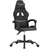 vidaXL Gaming-Stuhl Schwarz Kunstleder
