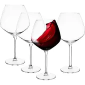 Altom Design 4 WEINGLÄSER 750 ml SET Glas Rotweingläser RUBIN