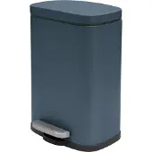 Spirella Akira Trash Can – 5 Liters – Matte Blue – With Pedal