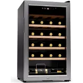 Klarstein Shiraz Premium Smart 24 Weinkühlschrank Silber-Metallic