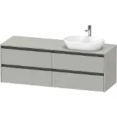 Duravit Waschtischunterschrank Ketho.2 160x55cm, B R, bg ma, 4 Schub., wandhängend