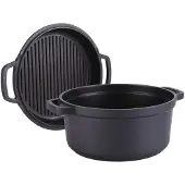 Maestro Ovaler Aluminiumtopf mit Grillpfanne 3,3 l | MR-4126