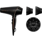 Remington Haartrockner "PROluxe Midnight Edition (AC9140B)" 2.400 W 3 Aufsätze Profi, mit Ionenpflege, OPTIheat-Technologie und langlebigem AC-Motor