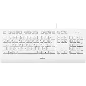 Logitech K280E Pro f/ Business, Volle Größe (100%), Kabelgebunden, USB, QWERTZ, Weiß