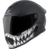 Bogotto Rapto Jaws Helm, schwarz/grau matt, XS