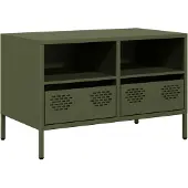 vidaXL TV-Schrank Olivgrün 68x39x43,5 cm Kaltgewalzter Stahl